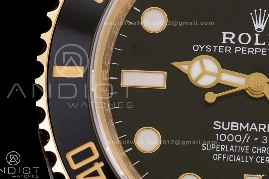 Bracelet On LN Best 1:1 Dial Black YG Submariner Edition 126618 YG SH3235 Clean 0407